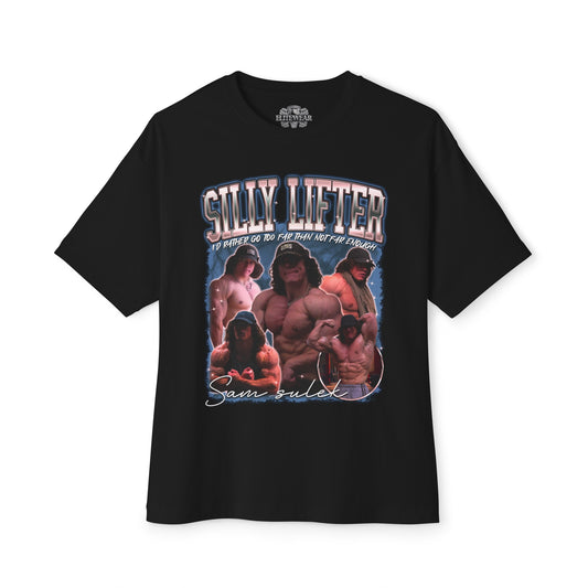 Sam Sulek Silly Lifter Oversized T-Shirt front view - Fitness Apparel