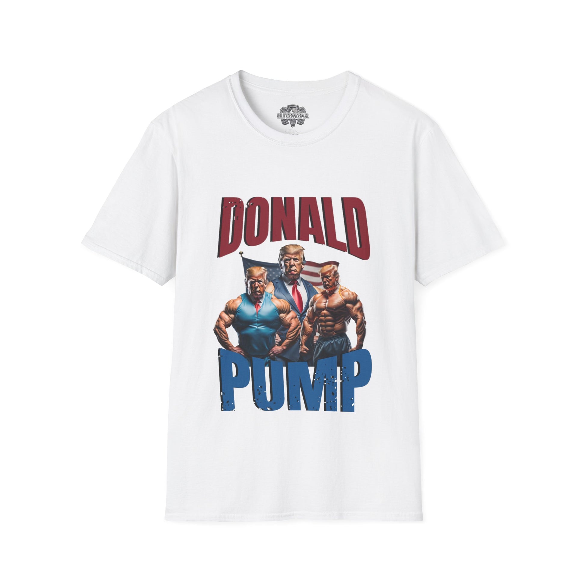 Donald Pump Regular T-Shirt front view - Fitness Bodybuilding T-Shirt