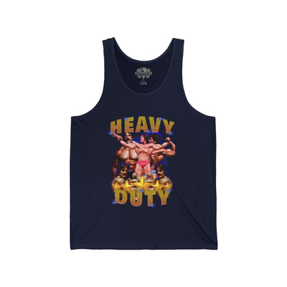 Mike Mentzer Heavy Duty Retro Tank Top in action - Retro Fitness Apparel