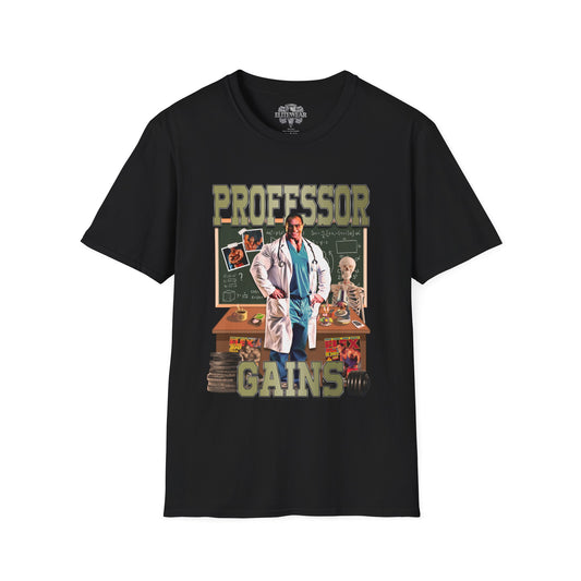 Nasser El Sonbaty The Professor Gains Light Green Regular T-Shirt front view - Gym Wear