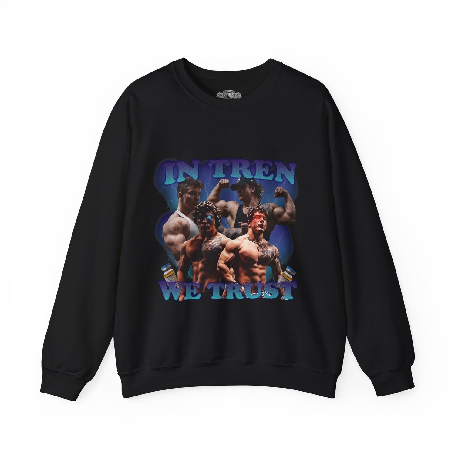 Tren Twins Classic Retro Sweatshirt NB front view - Gym Sweatshirt