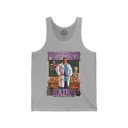 Nasser El Sonbaty The Professor Gains Purple Tank Top in action - Gym Tank Top