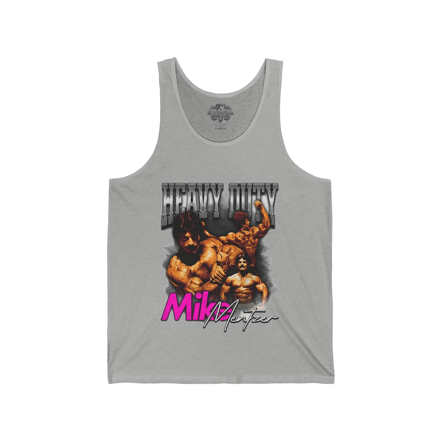 Mike Mentzer Heavy Duty Vintage Pink Tank Top in action - Vintage Tank Top