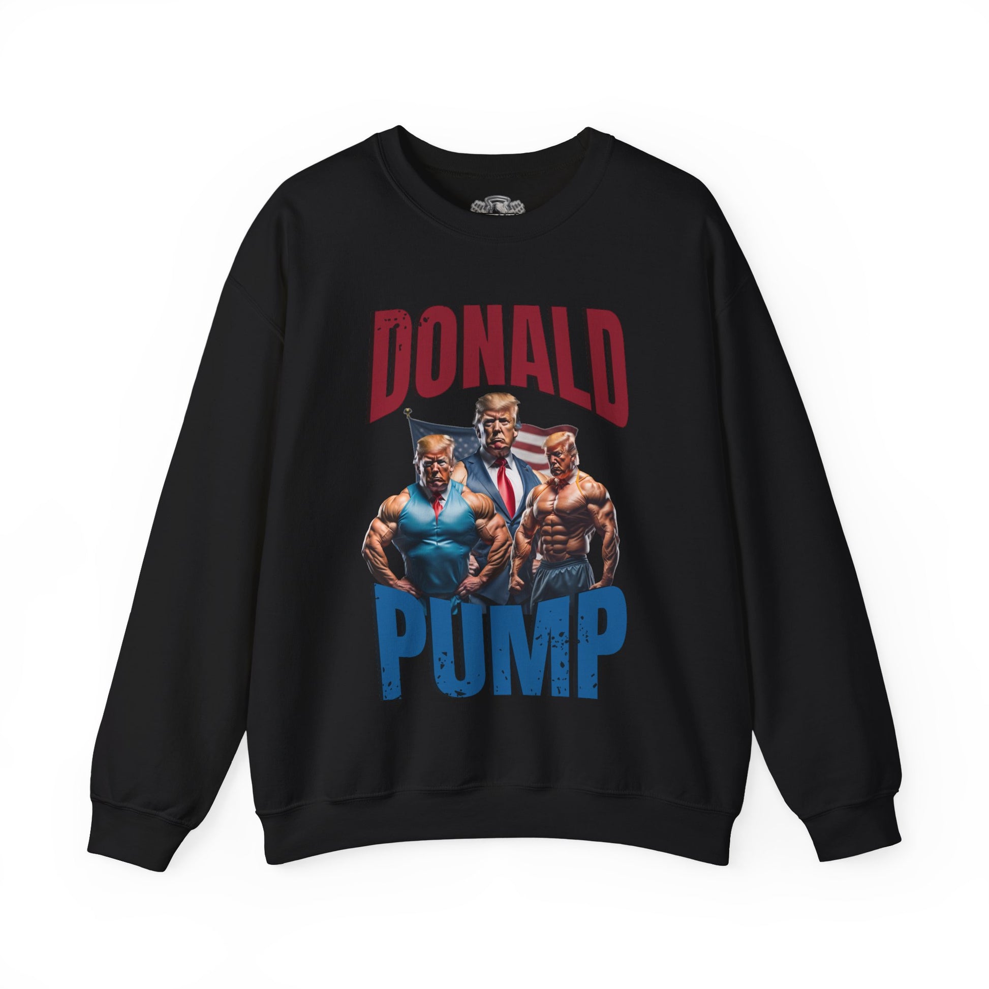 Donald Pump Sweatshirt front view - Fitness Sweatshirt