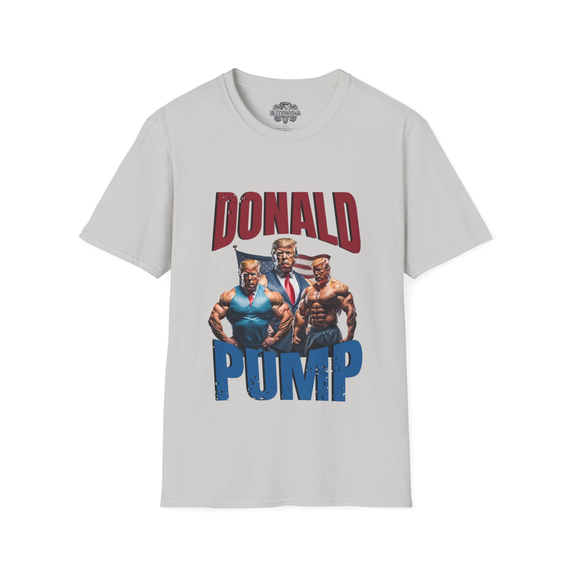 Donald Pump Regular T-Shirt in action - Workout T-Shirt