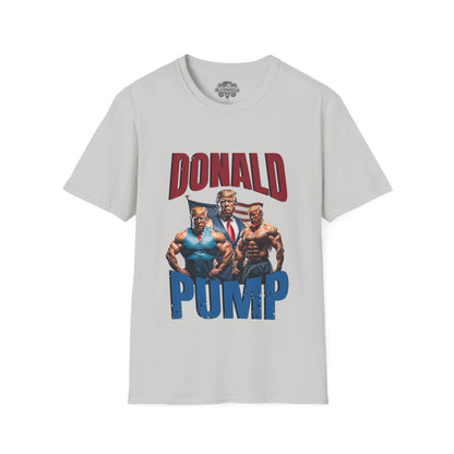 Donald Pump Regular T-Shirt in action - Workout T-Shirt