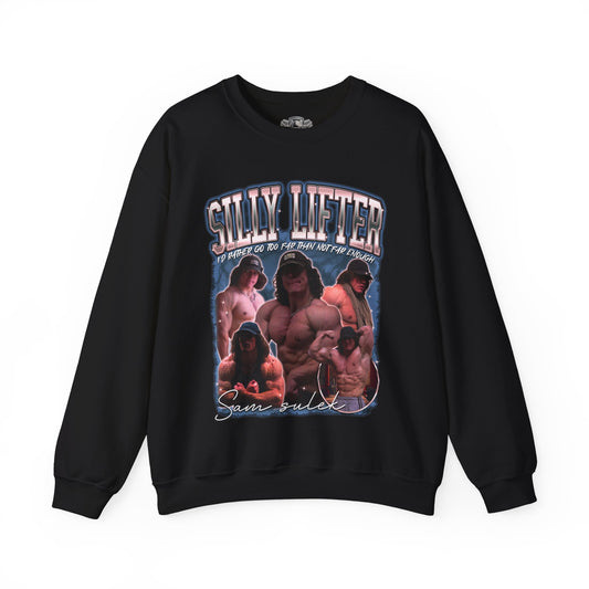 Sam Sulek Silly Lifter Sweatshirt front view - Gym Sweatshirt