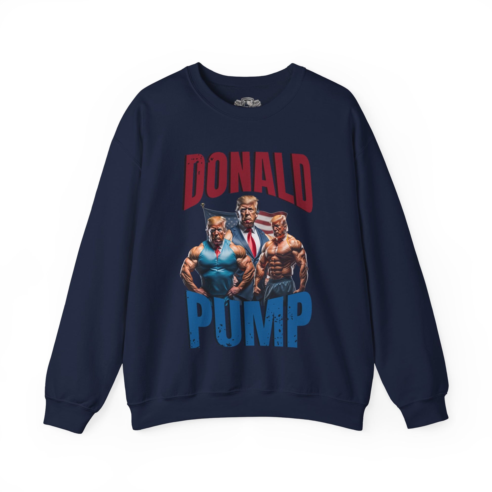 Donald Pump Sweatshirt in action - Bodybuilding Apparel