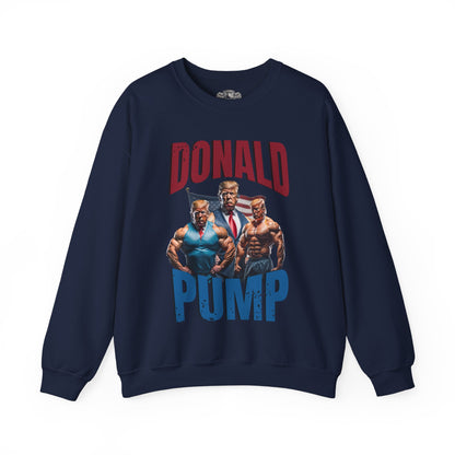 Donald Pump Sweatshirt in action - Bodybuilding Apparel