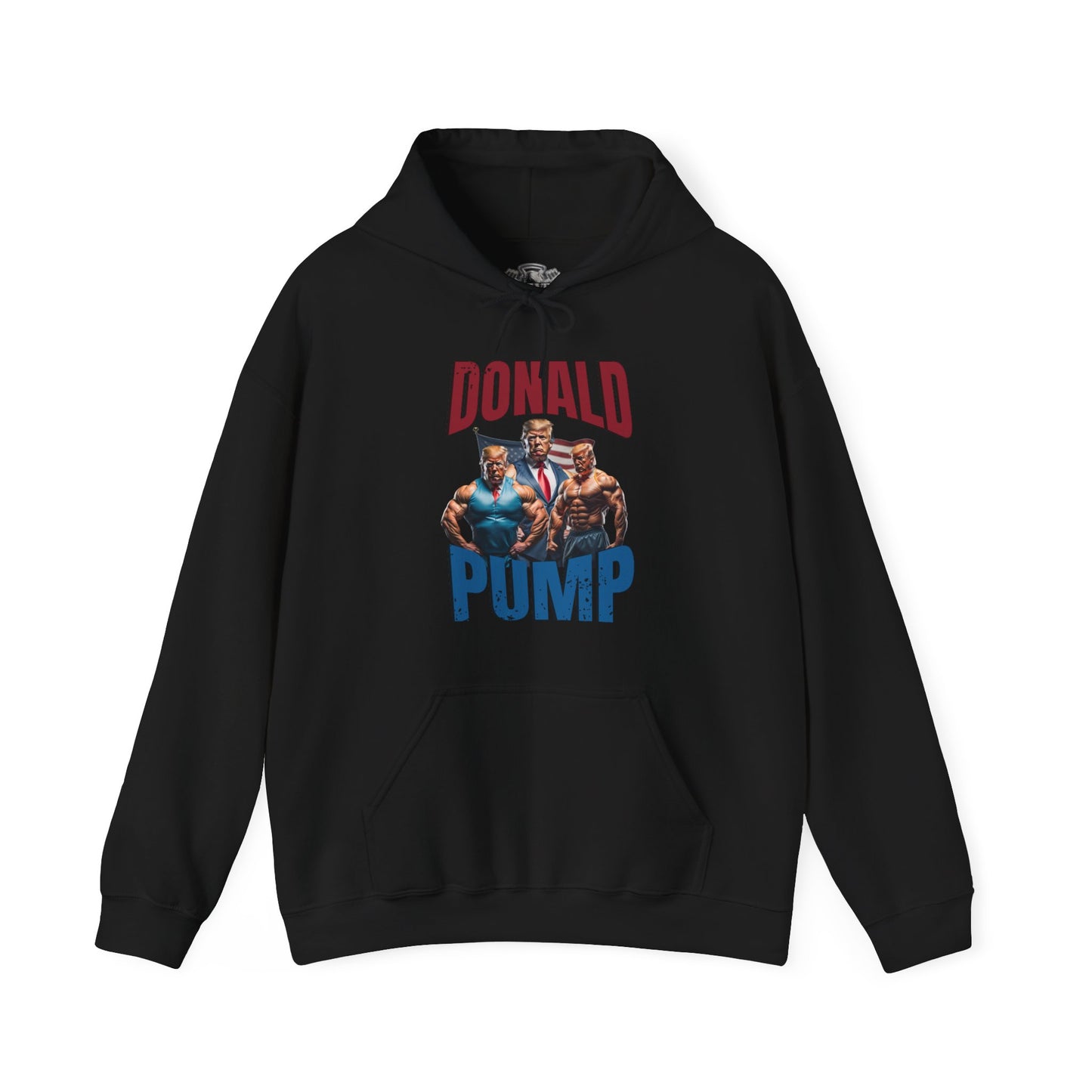 Donald Pump Hoodie - Men's Fitness Hoodie - Black