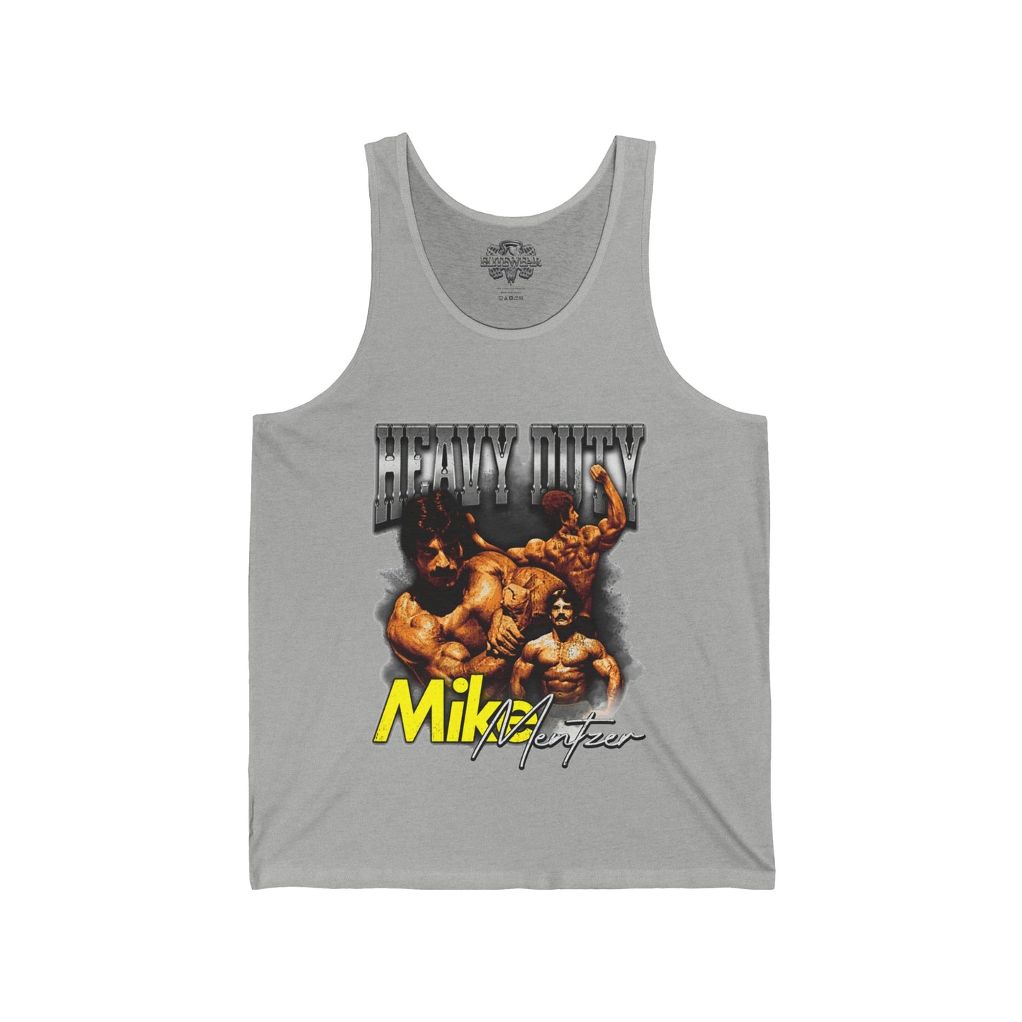 Mike Mentzer Heavy Duty Vintage Gold Tank Top in action - Heavy Duty Tank Top