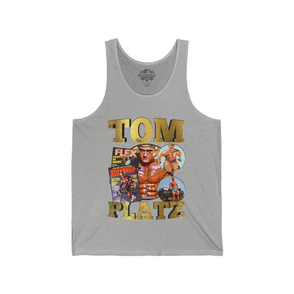 Tom Platz Classic Vintage Tank Top in action - Athletic Tank Top