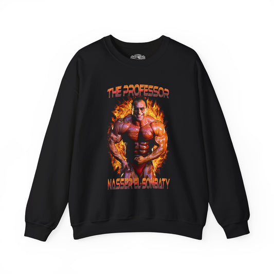 Nasser El Sonbaty The Professor Sweatshirt front view - Gym Sweatshirt