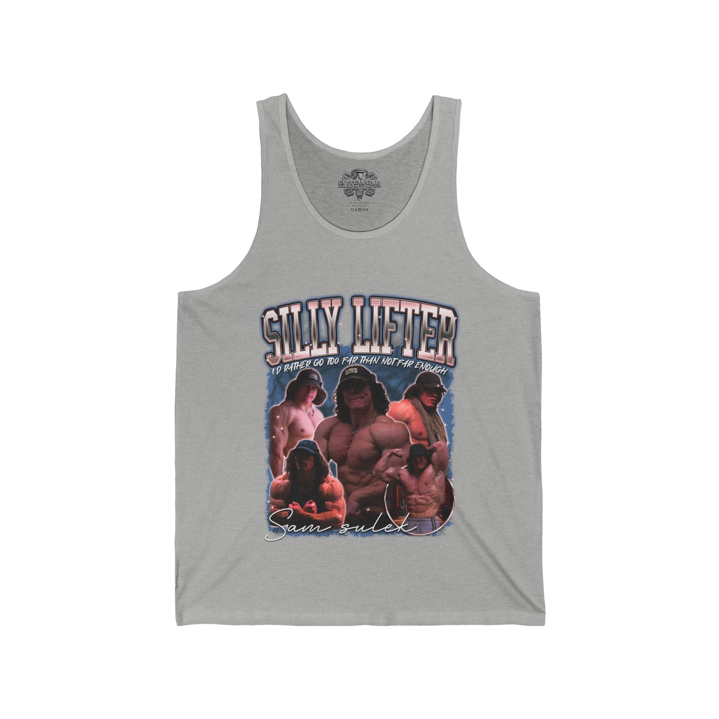 Sam Sulek Silly Lifter Tank Top in action - Athletic Tank Top