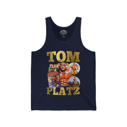 Tom Platz Classic Vintage Tank Top in action - Athletic Tank Top