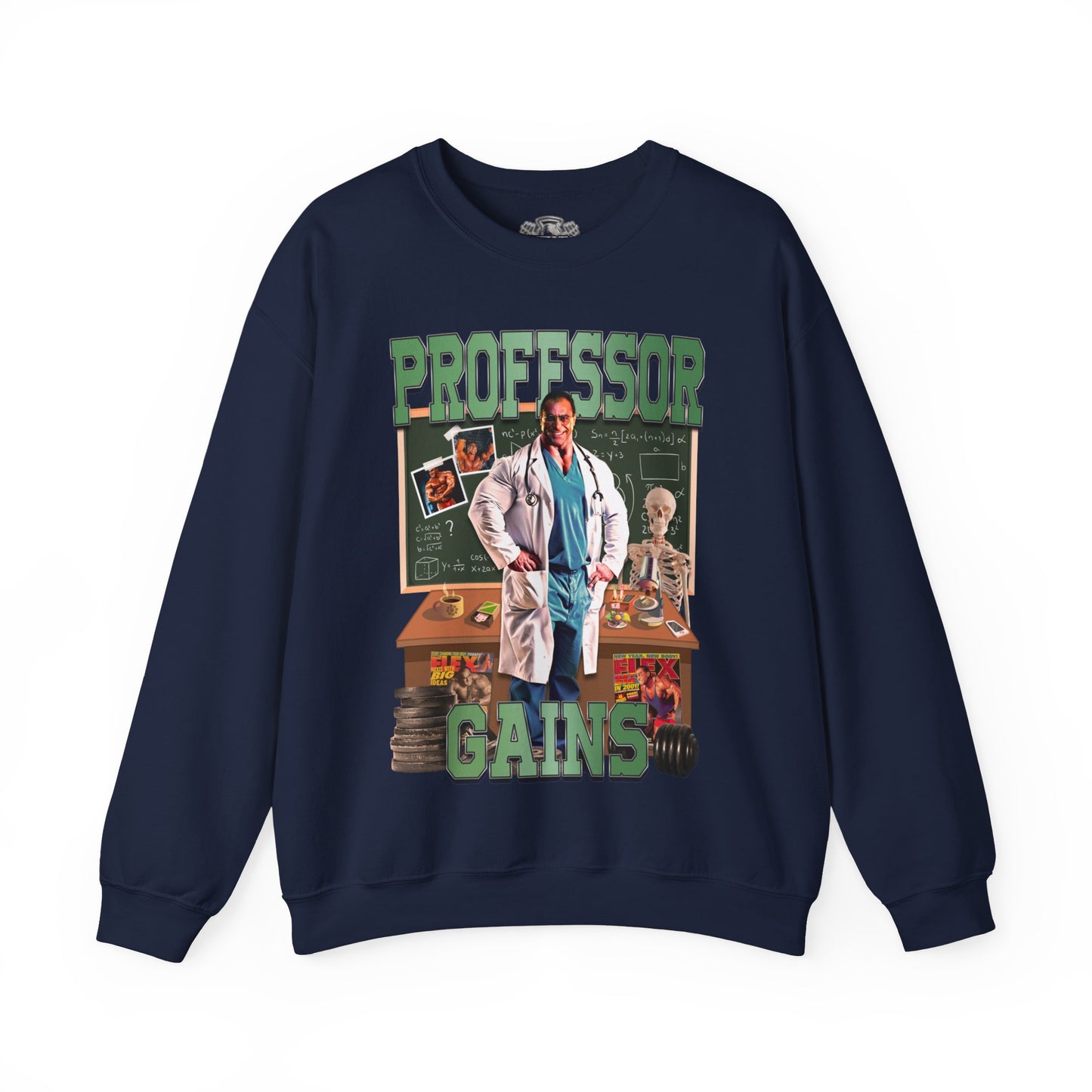 Nasser El Sonbaty The Professor Gains Green Sweatshirt in action - Workout Sweatshirt