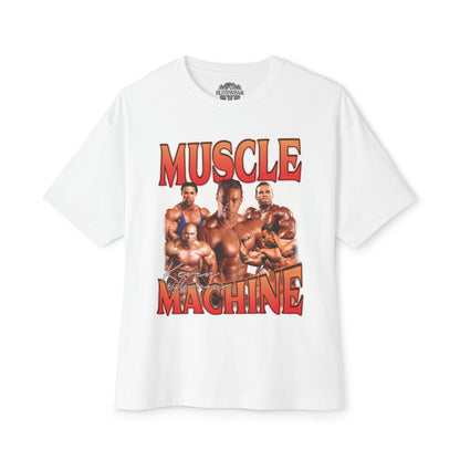 Kevin Levrone Muscle Machine Oversized T-Shirt front view - Bodybuilding Gym T-Shirt