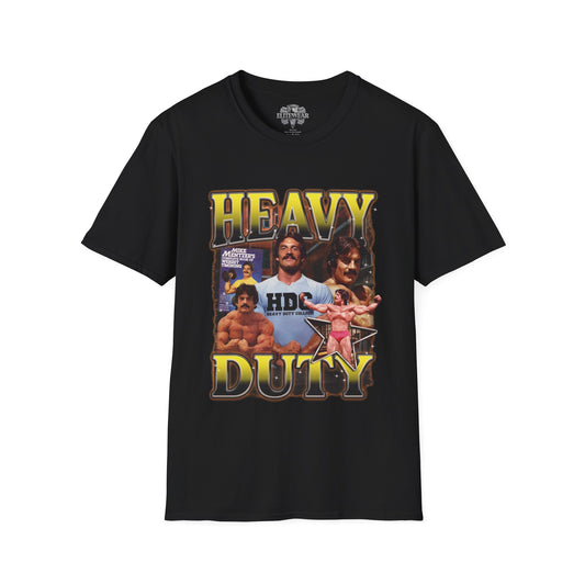 Mike Mentzer Heavy Duty Regular T-Shirt front view - Heavy Duty T-Shirts