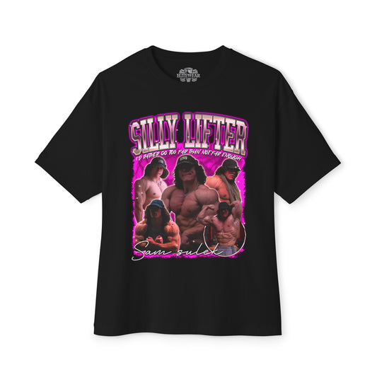 Sam Sulek Silly Lifter Pink Oversized T-Shirt - Oversized T-Shirt