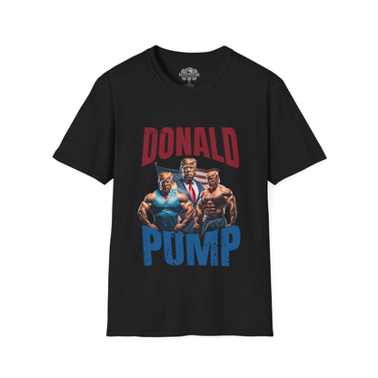 Donald Pump Regular T-Shirt front view - Fitness Bodybuilding T-Shirt