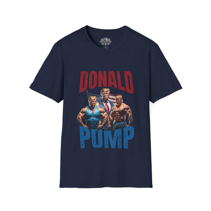 Donald Pump Regular T-Shirt in action - Workout T-Shirt