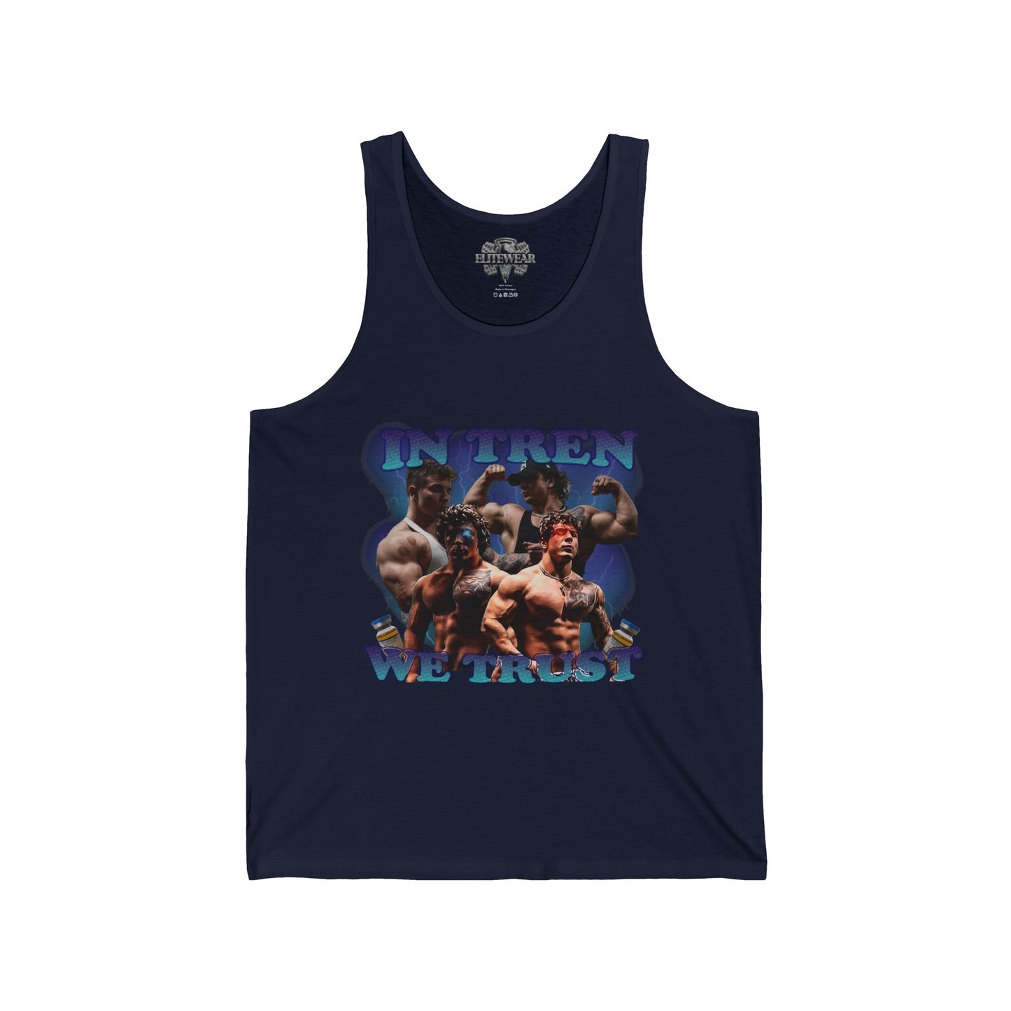 Tren Twins Classic Retro Tank Top in action - Athletic Tank Top