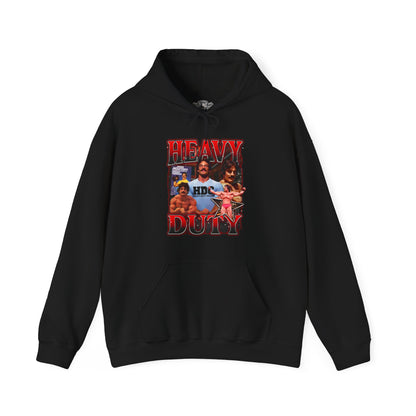 Mike Mentzer Heavy Duty Red Hoodie front view - Bodybuilding Hoodie