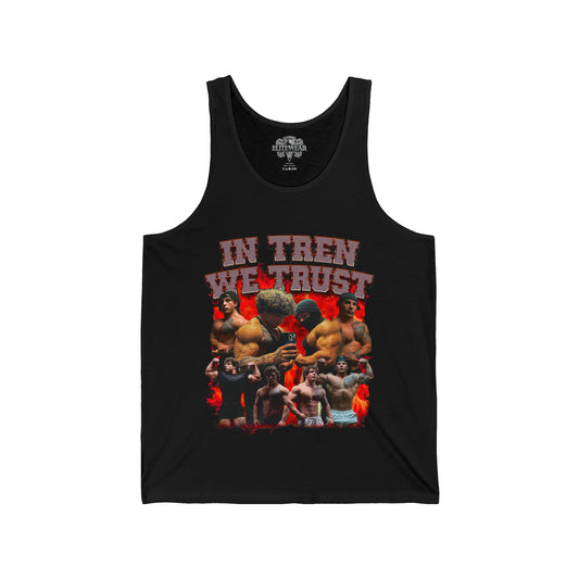 Tren Twins In Tren We Trust Tank Top front view - Bodybuilding Tank Top