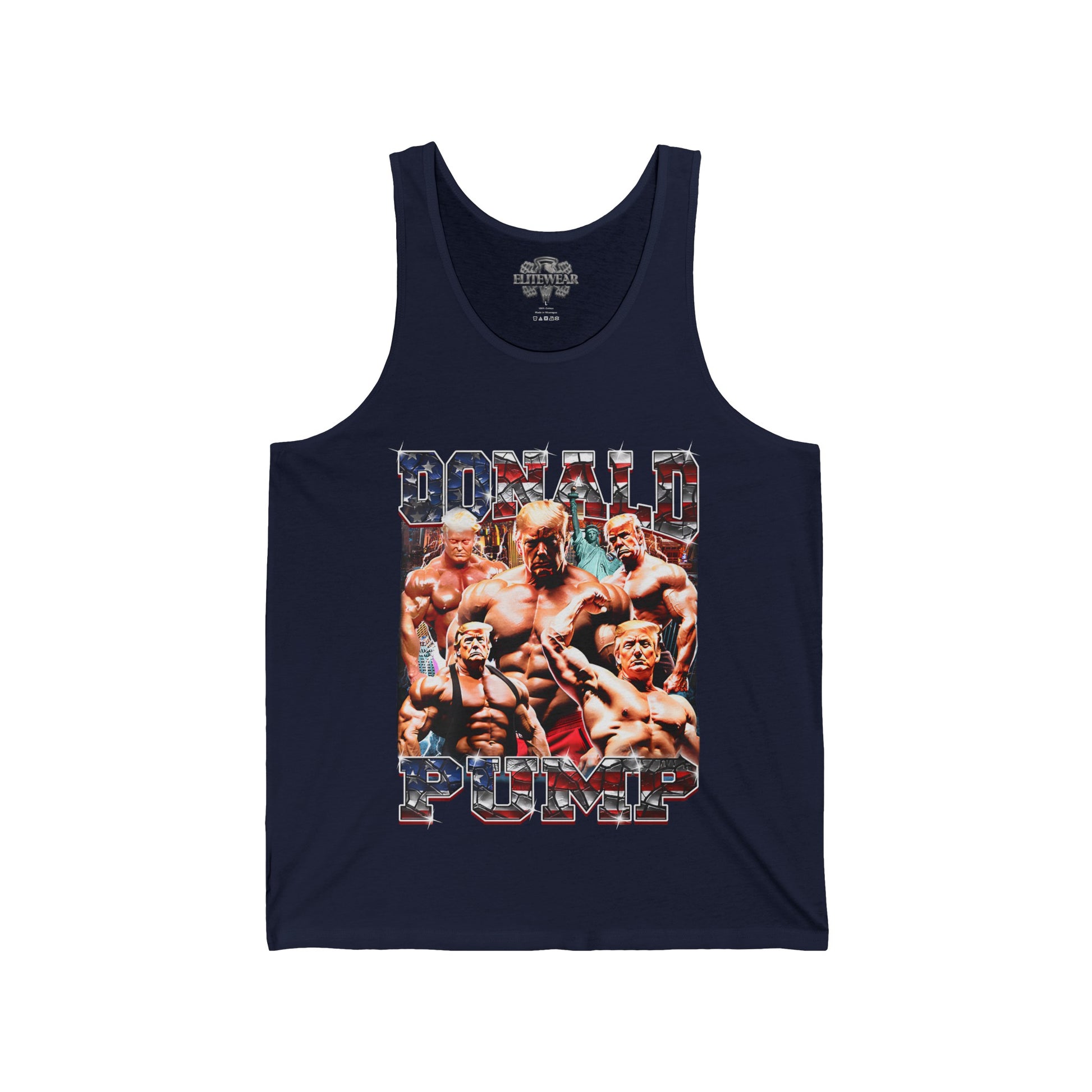 Donald Pump Tank Top in action - Men's Workout Tank