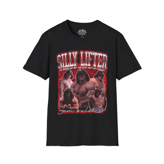 Sam Sulek Silly Lifter Red Regular T-Shirt front view - Regular T-Shirt