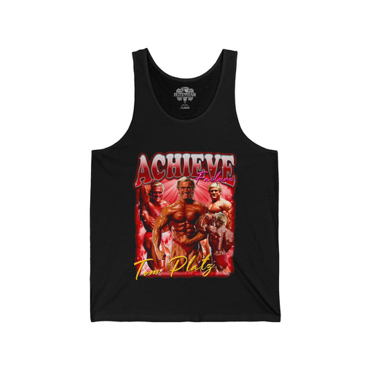 Tom Platz | Achieve Failure Red | Tank Top