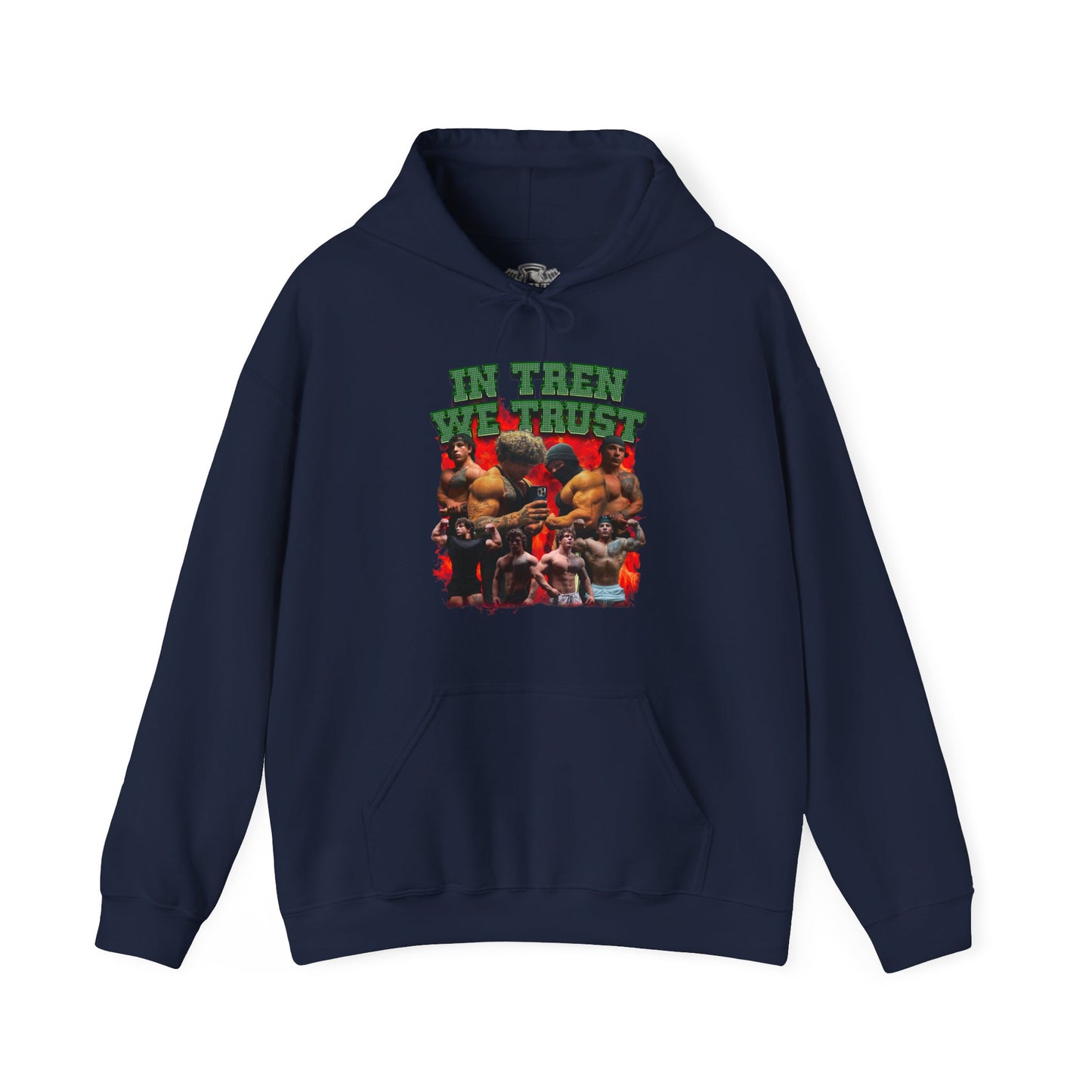 Tren Twins In Tren We Trust Green Hoodie in action - Fitness Hoodie