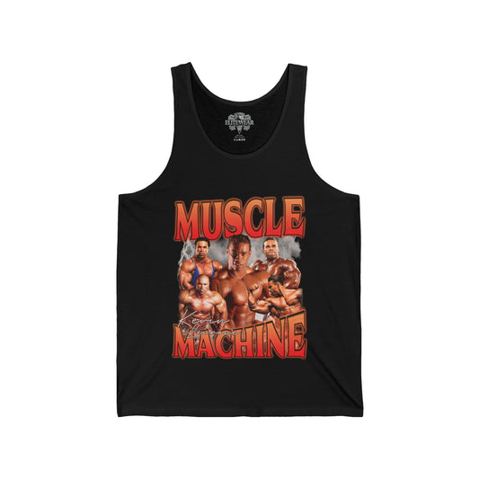 Kevin Levrone Muscle Machine Tank Top front view - Bodybuilding Tank Top