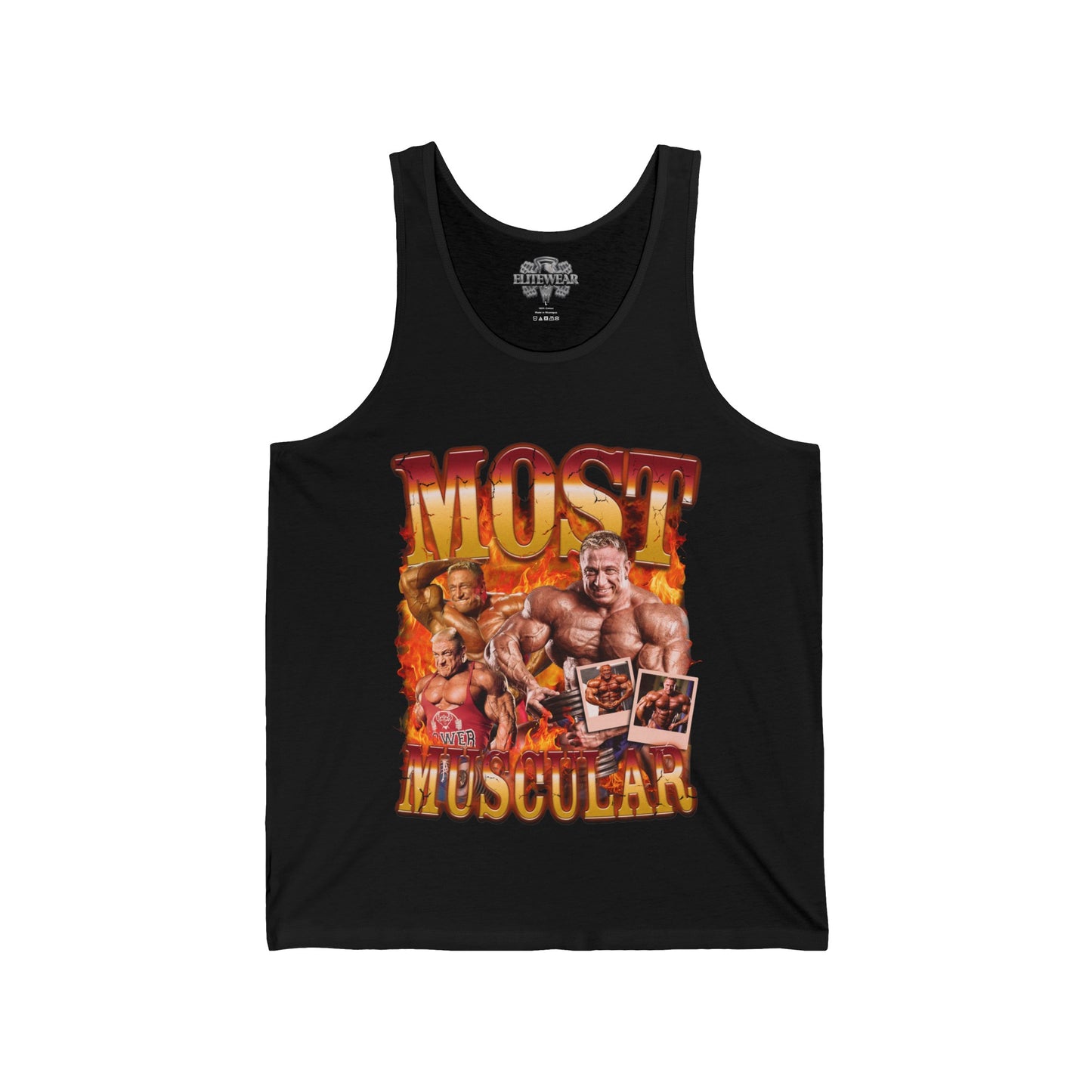 Markus Rühl Most Muscular Tank Top front view - Bodybuilding Tank Top