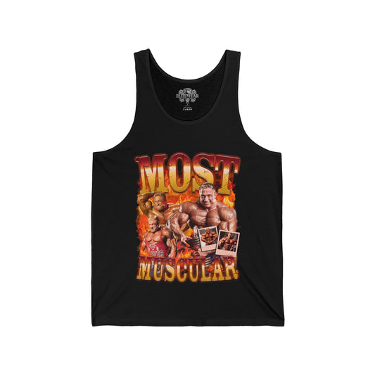 Markus Rühl Most Muscular Tank Top front view - Bodybuilding Tank Top