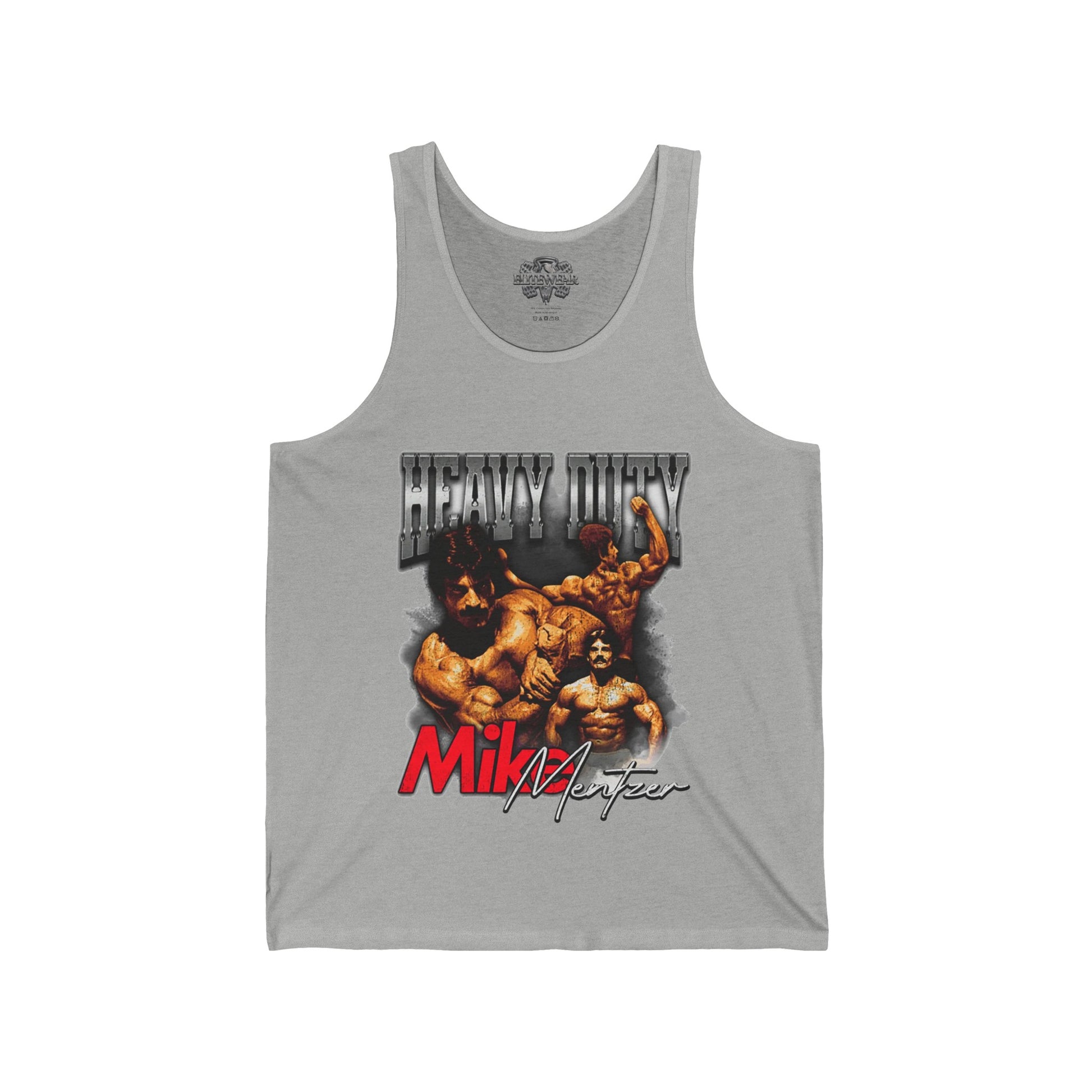 Mike Mentzer Heavy Duty Vintage Red Tank Top in action - Heavy Duty Tank Top