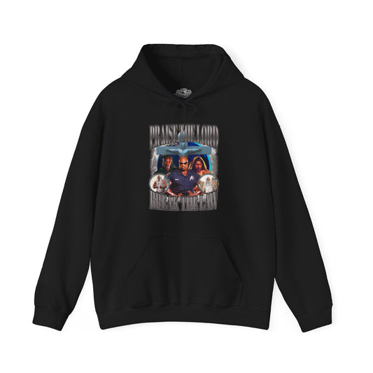 Ronnie Coleman Praise The Lord Break The Law Hoodie front view - Ronnie Coleman Hoodie