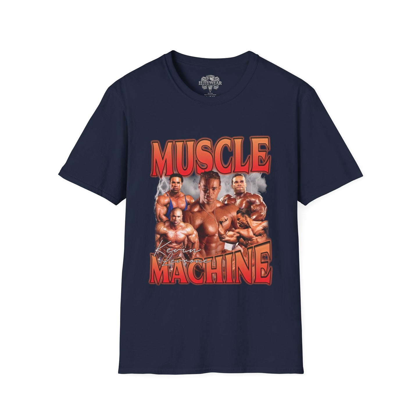 Kevin Levrone Muscle Machine T-Shirt front view - Fitness T-Shirt