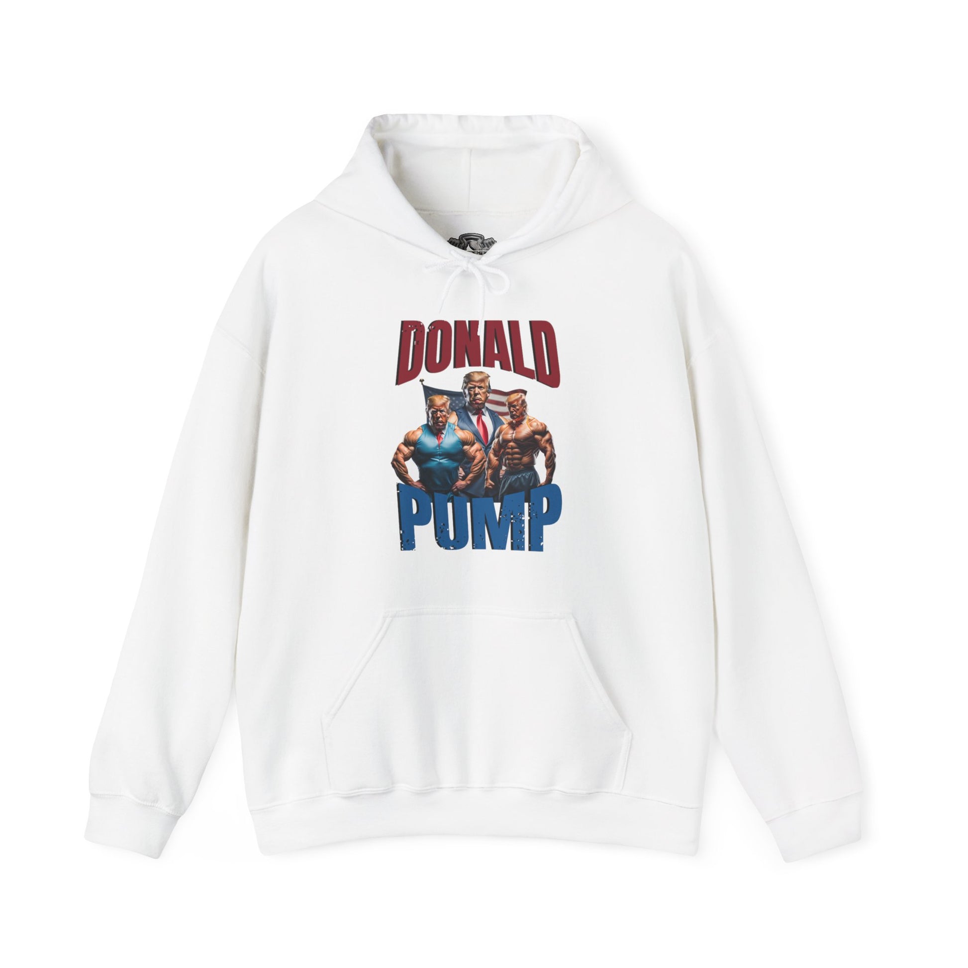 Donald Pump Hoodie - Men's Fitness Hoodie - White