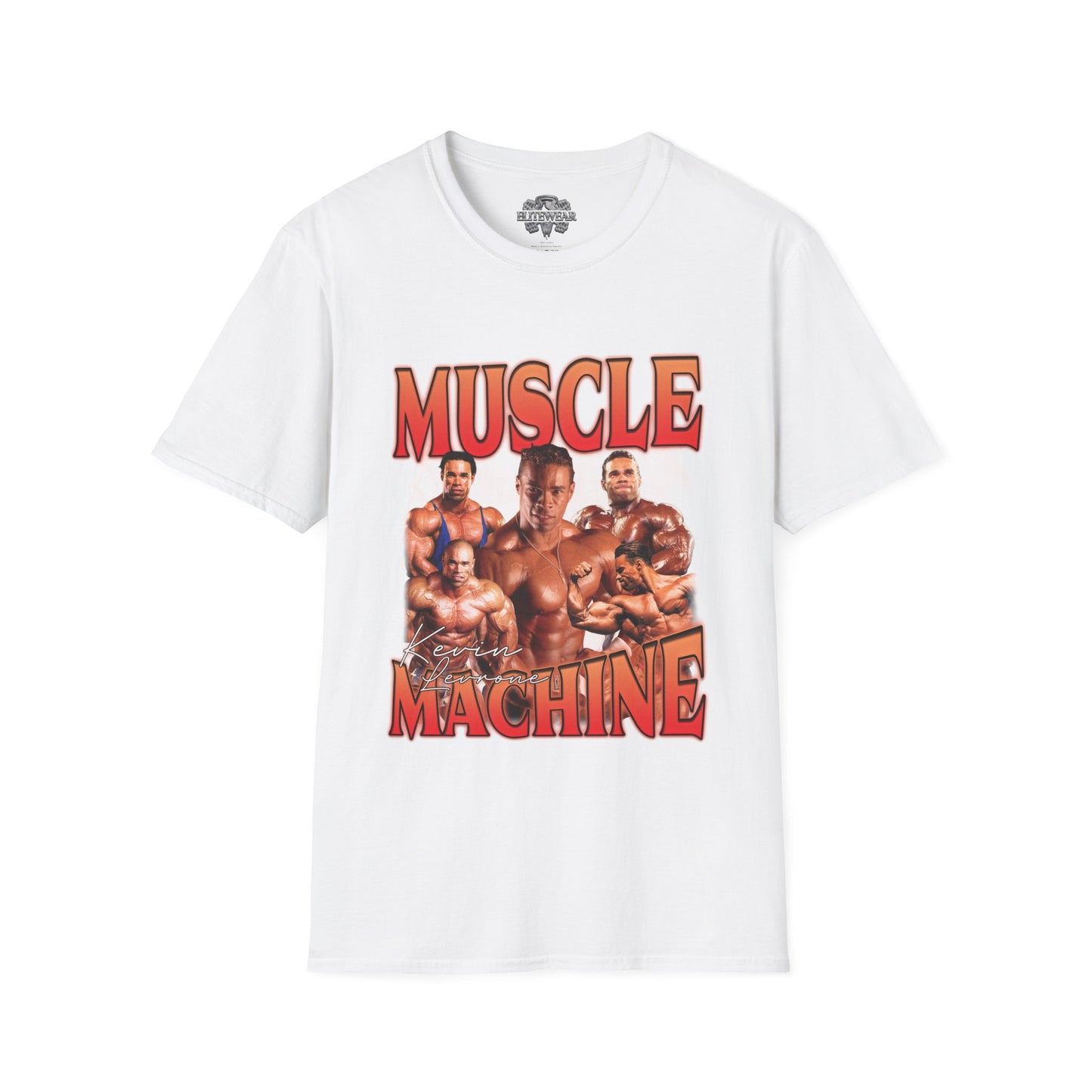 Kevin Levrone Muscle Machine T-Shirt front view - Fitness T-Shirt