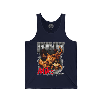 Mike Mentzer Heavy Duty Vintage Red Tank Top in action - Heavy Duty Tank Top