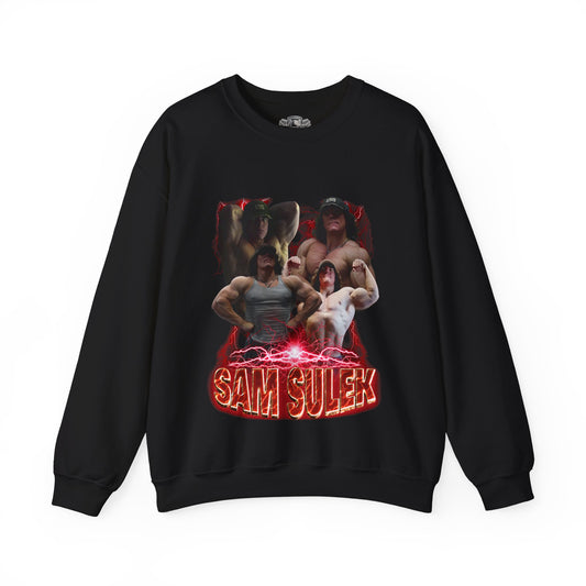 Sam Sulek Classic Bolt Sweatshirt front view - Gym Sweatshirt