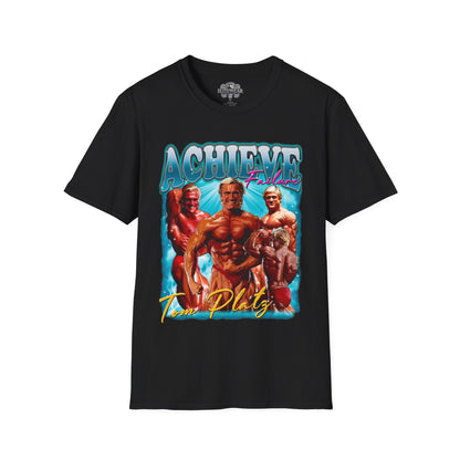 Tom Platz Achieve Failure Light Blue Regular T-Shirt front view - Regular T Shirt