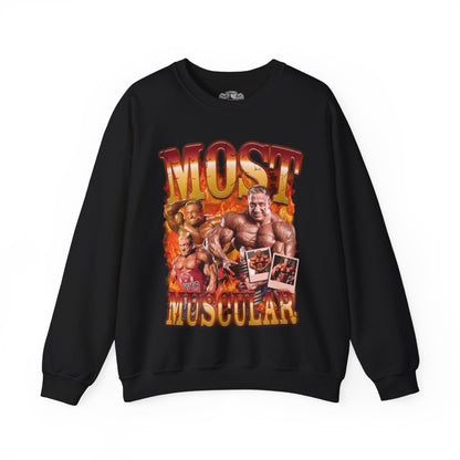 Markus Rühl Most Muscular Sweatshirt front view - Bodybuilding Sweatshirt