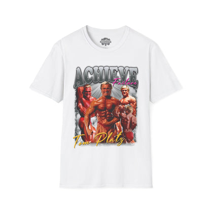 Tom Platz Achieve Failure Silver T-Shirt front view - Regular T-Shirt