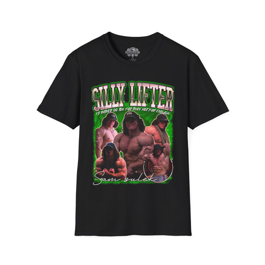 Sam Sulek Silly Lifter Green Regular T-Shirt front view - Regular T-Shirt