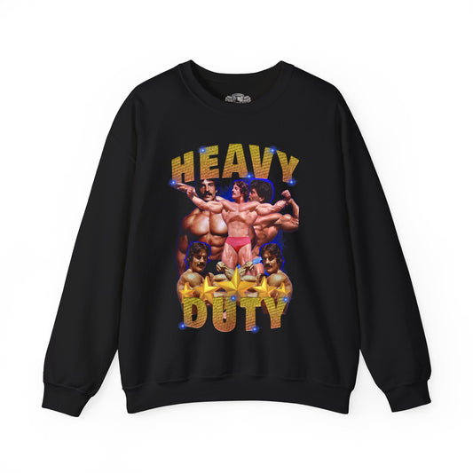 Mike Mentzer Heavy Duty Retro Sweatshirt front view - Fitness Sweatshirt