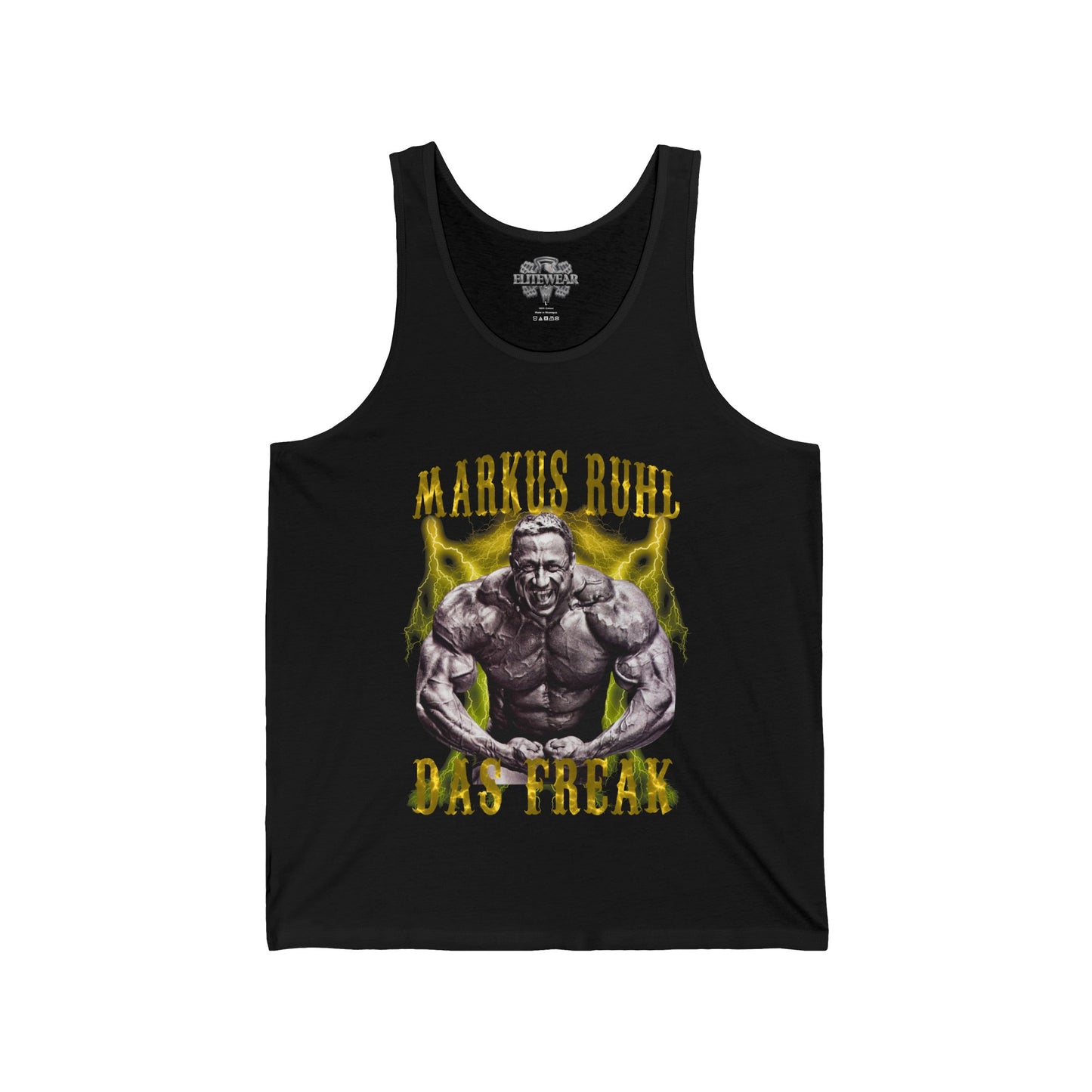 Markus Rühl Das Freak Tank Top front view - Bodybuilding Tank Top